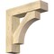 Ekena Millwork Westlake Block Rough Sawn Bracket w/ Offset Brace, Douglas Fir, 6"W x 22"D x 22"H BKT0604X22X22WTL05RDF - alternate 1